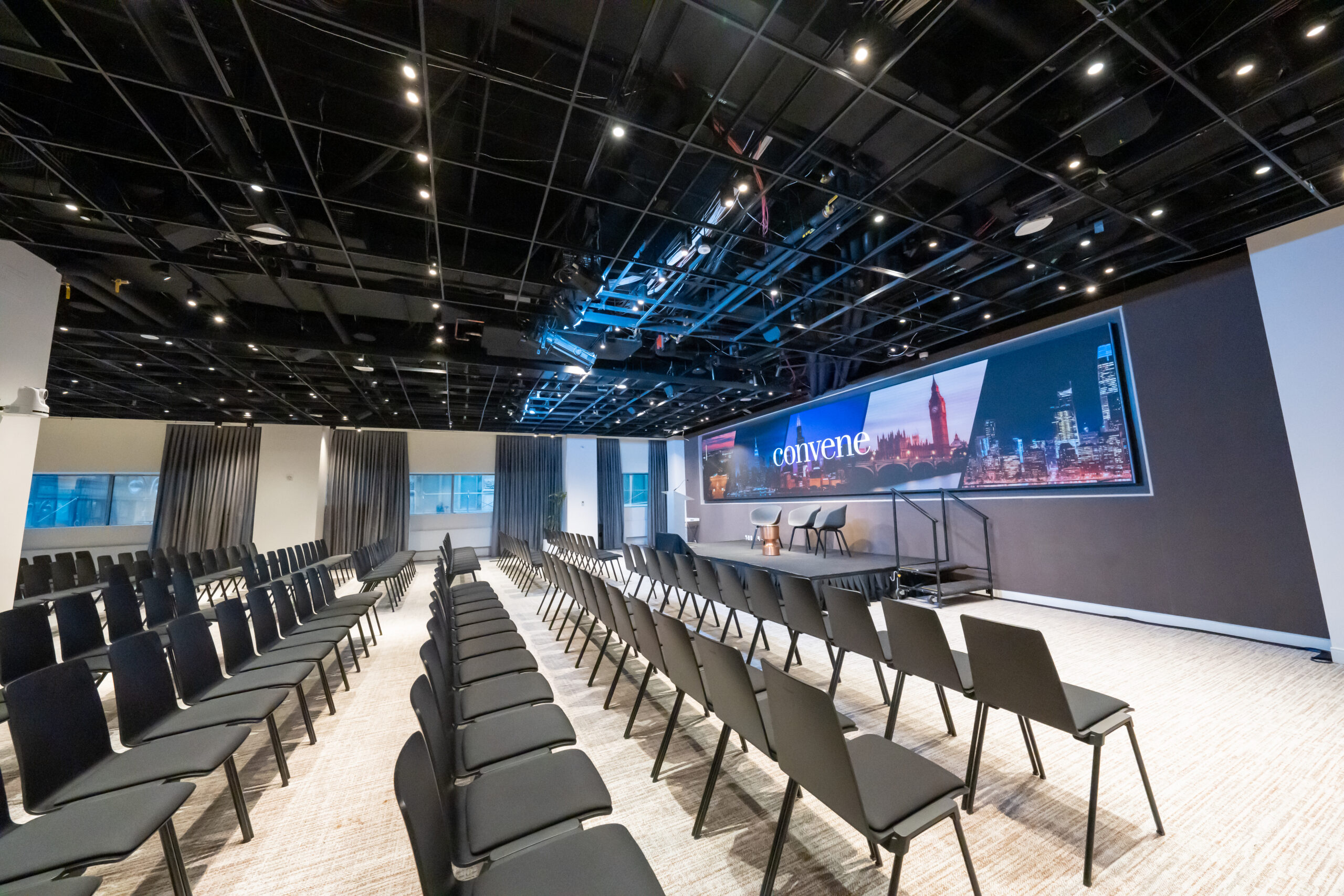 Conference room with LED digital screen