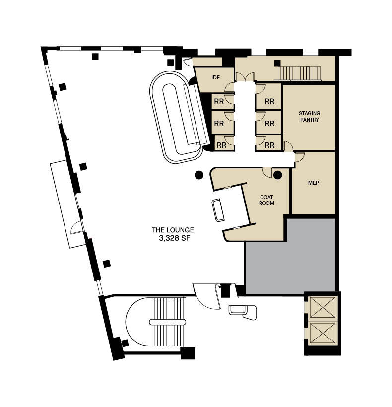Level 1 Floor Plans for The Mallory in NYC